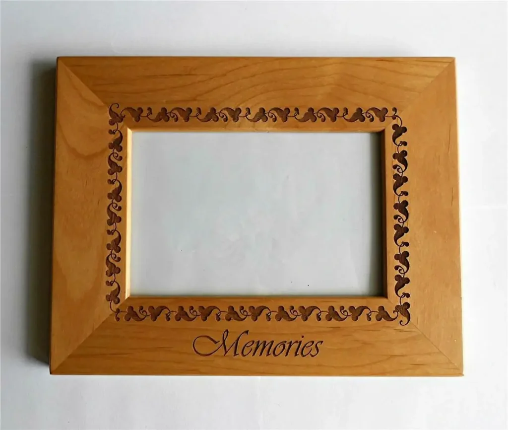 laser cutting photo frame